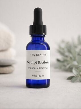 Sculpt & Glow™ Lymphatic Face & Body Oil – Handmade Vegan Massage Oil | 1 oz